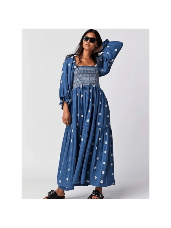 Free People Dresses & Skirts - Free People Dahlia Embroidered Gown Maxi dress